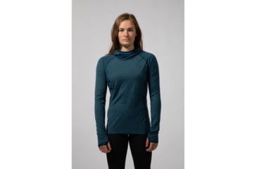 Image of Montane Primino Hybrid Hoodie - Womens, Narwhal Blue, Extra Small, FPHHONARA08