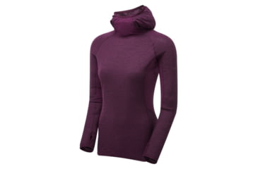 Image of Montane Primino Hybrid Hoodie - Womens, Saskatoon Berry, Medium, FPHHOSASM08