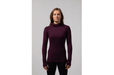 Image of Montane Primino Hybrid Hoodie - Womens, Saskatoon Berry, Medium, FPHHOSASM08