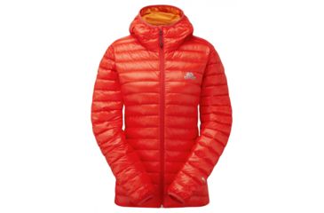 Image of Mountain Equipment Arete Hooded Jacket - Women's-Cardinal Orange-14