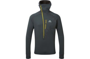 Image of Mountain Equipment Eclipse Hooded Zip Tee - Mens, Anvil Grey, Extra Large, ME-005727-XL-Anvil-Grey
