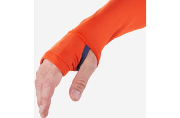 Image of Mountain Equipment Eclipse Hooded Zip Tee - Mens, Magma/Medieval, Small, ME-005727-S-Ma-Me