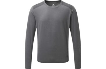 Image of Mountain Equipment Font Long Sleeve Sweater - Mens, Flint/Anvil, 2XL, ME-005373-Flint/Anvil-XXL