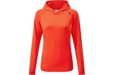 Image of Mountain Equipment Glace Hooded Top - Womens, Mandarin Red, 14, ME-005993MR14