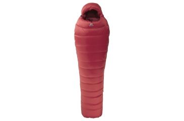 Image of Mountain Equipment Glacier 450 Sleeping Bag 725 Fill Power Duck Down-Imperial Red-Regular
