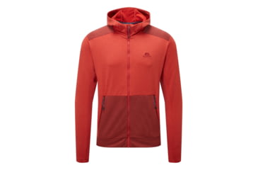 Image of Mountain Equipment Oracool Hooded Jacket - Mens, Red Rock/Fired Brick, Small, 01799Red/FirBrickS