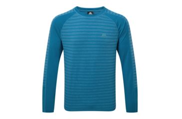 Image of Mountain Equipment Redline LS Tee - Men's, Alto Blue Stripe, Large ME-001543-01440-L-DEMO