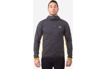 Image of Mountain Equipment Switch Pro Hooded Jacket - Mens, Anvil Grey/Acid, Medium, ME-005131-ME-01565-M