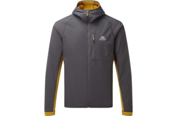 Image of Mountain Equipment Switch Pro Hooded Jacket - Mens, Anvil Grey/Acid, Medium, ME-005131-ME-01565-M