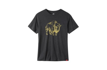 Image of Mountain Khakis Bison Illustration T-Shirt - Mens, Charcoal Heather, Large, 3135216200-521-Large