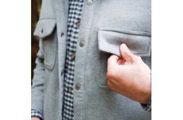 Image of Mountain Khakis Dover Wool Shirtjac Classic Fit - Mens, Forest Moss, XXL, K73301FOREST MOSSXXL