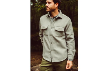 Image of Mountain Khakis Dover Wool Shirtjac Classic Fit - Mens, Forest Moss, XXL, K73301FOREST MOSSXXL