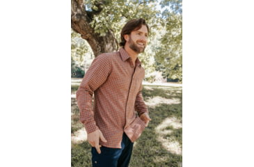 Image of Mountain Khakis Downtown Flannel Shirt Classic Fit - Mens, Sage, XL, N52C26SAGEXL