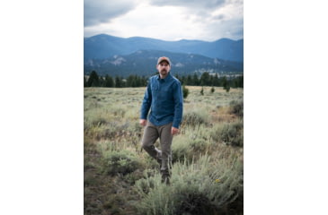 Image of Mountain Khakis Hamilton Chamois Shirt Relaxed Fit - Mens, Faded Indigo, XL, K99409FADED INDIGOXL