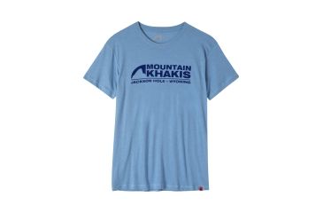 Image of Mountain Khakis Logo T-Shirt - Mens, Heron Heather, Small 6847346000