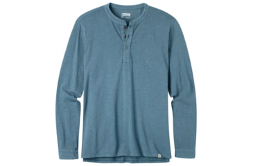 Image of Mountain Khakis Mixter Henley Shirt - Men's-Steel Blue-Small