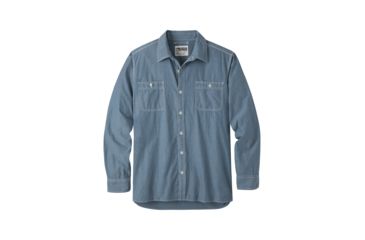 Image of Mountain Khakis Mountain Chambray Long Sleeve Shirt - Mens, Steel Blue, X-Large, 3625436300-543-X-Large