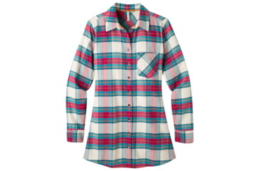 Image of Mountain Khakis Penny Plaid Tunic Shirt - Women's-Cream-Small