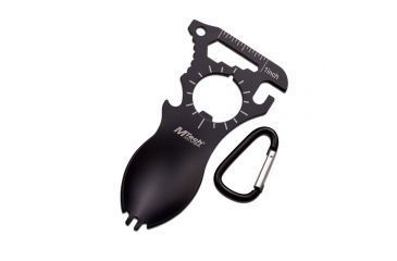 Image of Mtech Stainless Steel Spork Multi Tool, Black MT-958BK
