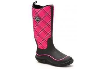 Image of Muck Boots Hale Rubber Boot - Women's-Pink Plaid-Medium-10