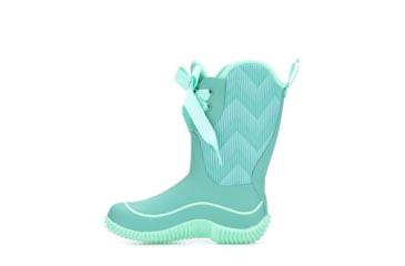 Image of Muck Boots Halo Prints Boot - Kids, Blue Chevron, 5, KHL-3WAV-BLU-050