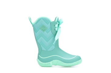 Image of Muck Boots Halo Prints Boot - Kids, Blue Chevron, 5, KHL-3WAV-BLU-050