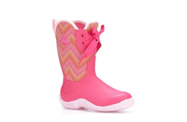 Image of Muck Boots Halo Prints Boot - Kids, Pink Chevron, 6, KHL-4WAV-PNK-060