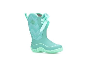 Image of Muck Boots Kid's Halo Prints Boot, Blue Chevron, 3 KHL-3WAV-BLU-030