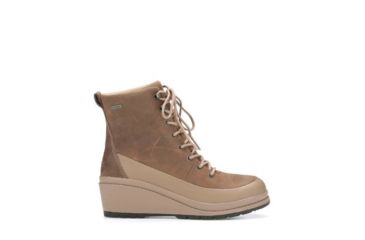 Image of Muck Boots Liberty Waterproof Wedge Boots - Womens, Taupe, 6.5, LWW-901-TAN-065