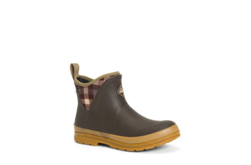 Image of Muck Boots Originals Ankle Boot - Women's, Brown/Plaid/Gum, 5, OAW-9PLD-BRN-050