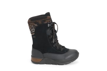 Image of Muck Boots Womens Apres Lace v2 Leather, Black, 5, WALT2-1HRS-BLK-050