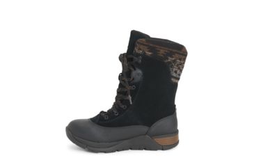 Image of Muck Boots Womens Apres Lace v2 Leather, Black, 5, WALT2-1HRS-BLK-050