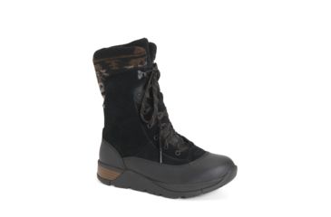 Image of Muck Boots Womens Apres Lace v2 Leather, Black, 5, WALT2-1HRS-BLK-050
