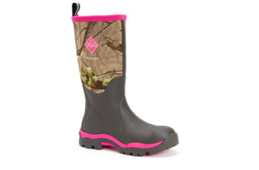 Image of Muck Boots Woody PK - Womens, Bark/Real Tree APG/Hot Pink, 11, WWPK-RAPG-RT-110