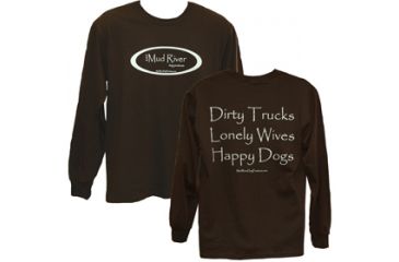 Image of Mud River Long Sleeve T-shirts - XL Brown MRLS-XLB