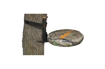 Image of Muddy Ultimate Swivel Treeseat, includes 1.5 Nylon Strap with Slide Buckle, Black/Camo MTS400, EDEMO4