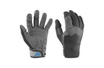 Image of Mustang Survival Traction Full Finger Glove - Gray/Blue - X-Large 63102
