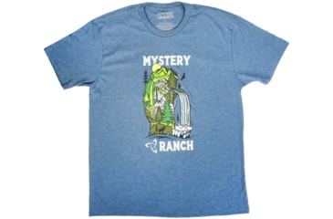 Image of Mystery Ranch Pack Scenery T-Shirts - Mens, Sailor Blue Heather, Extra Large, 113102-442-50
