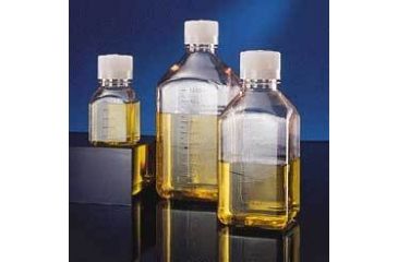 Image of Nalge Nunc Square Media Bottles, PETG, Sterile, Graduated, NALGENE 2019-0030