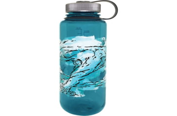Image of Nalgene Elements Watter Bottle Wide Mouth, 1 Quart, 32oz, Slate/Water, 682019-0140