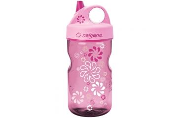Image of Nalgene Grip-N-Gulp Kids Water Bottle, Pink With Woodland Art