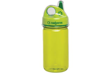 Image of Nalgene Kids Grip-N-Gulp Sustain Water Bottle, 12 oz, Green, 12oz, 2182-5312