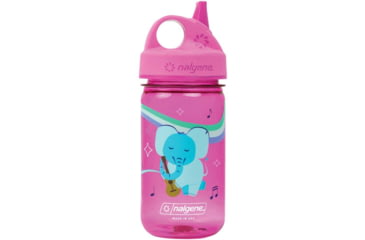 Image of Nalgene Kids Grip-N-Gulp Sustain Water Bottle, 12 oz, Musical Elephant, 12oz, 2182-5912