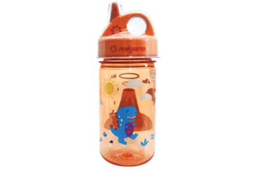 Image of Nalgene Kids Grip-N-Gulp Sustain Water Bottle, 12 oz, Volcano, 12oz, 2182-4412