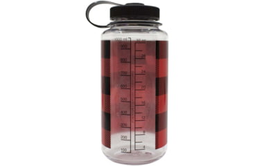 Image of Nalgene Limited Edition Wide Mouth Water Bottle, 1 Quart, Red Plaid, 682020-0130