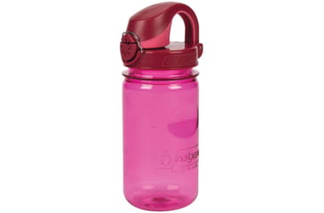 Image of Nalgene On-The-Fly Kids Bottle w/Graphic, 12 oz, Pink with Beet Red Cap, 12oz, 1263-0029