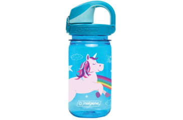 Image of Nalgene On-The-Fly Kids Sustain Bottle w/Graphic, 12 oz, Fantastical Unicorn, 12oz, 1263-0037