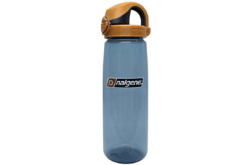 Image of Nalgene On-The-Fly Lock-Top Sustain Bottle, 24 oz, Rhino with Brown Black Cap, 24oz, 5565-1924