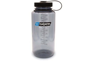 Image of Nalgene Wide Mouth Bottle Sleeve, 32 oz, Gray with Black Lid, 32oz, 682021-0333