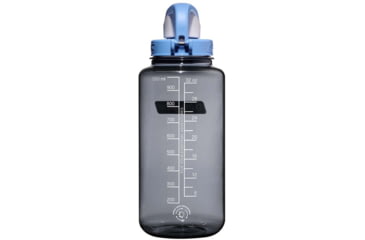 Image of Nalgene Wide Mouth On The Fly Sustain Water Bottle, 16 oz, Gray with Seaport Cap, 32oz, 1791-2005